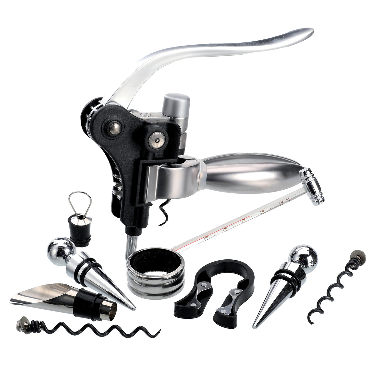 Coffret sommelier en bois 9 pièces
