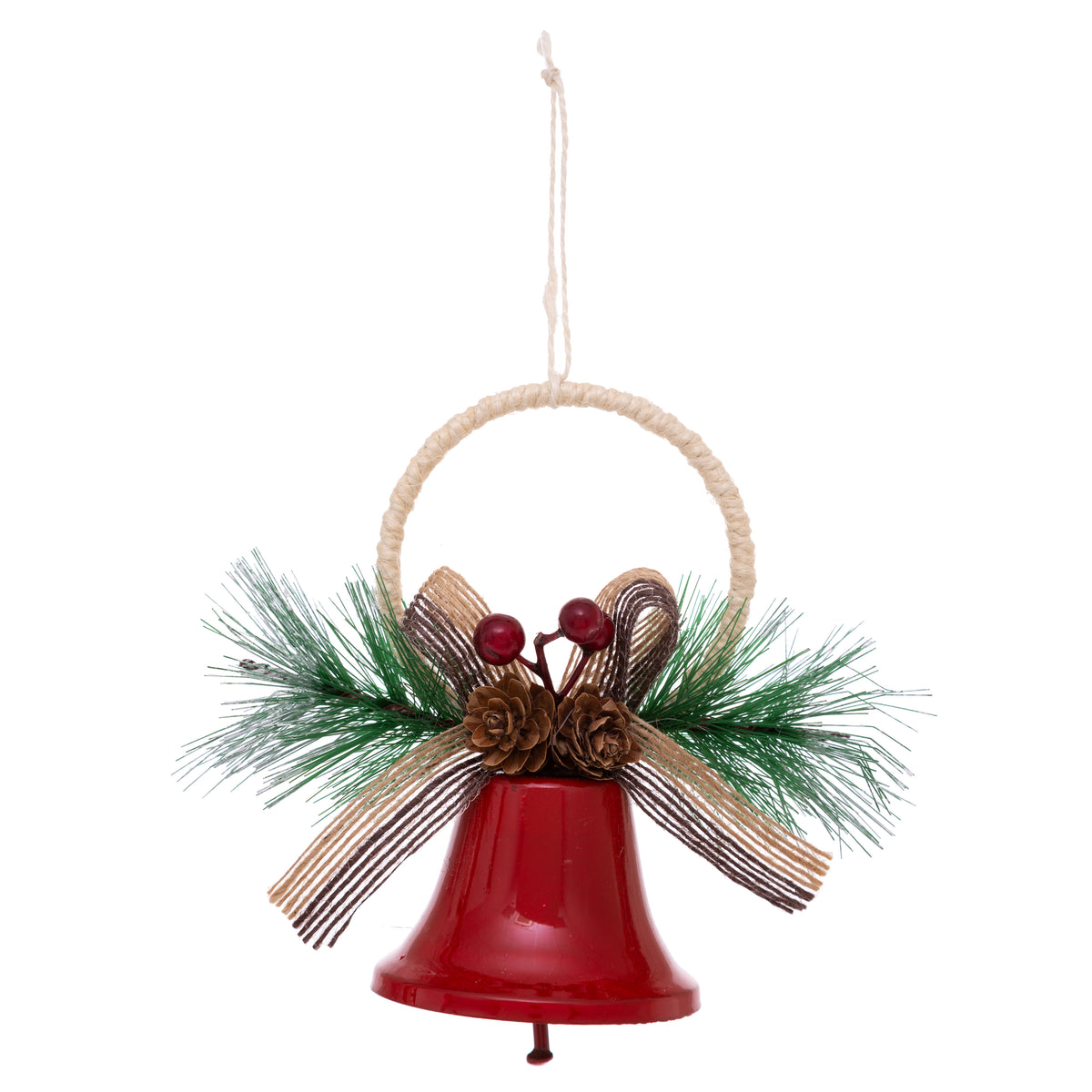 Suspension de Noël cloche en métal