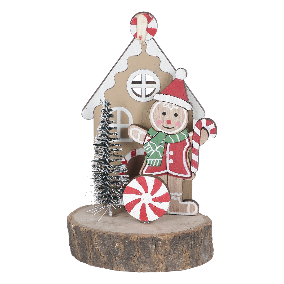 Présentoir de Noël Bonbon sucre d’orge 7x7x12 cm