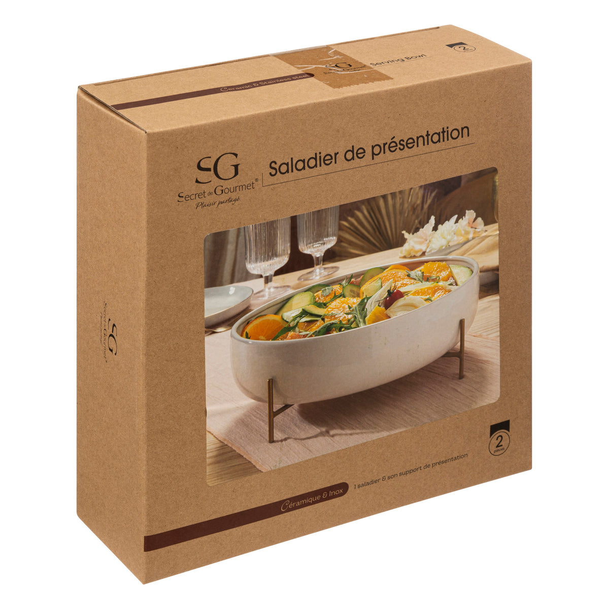Saladier Blanc en Céramique 30cm