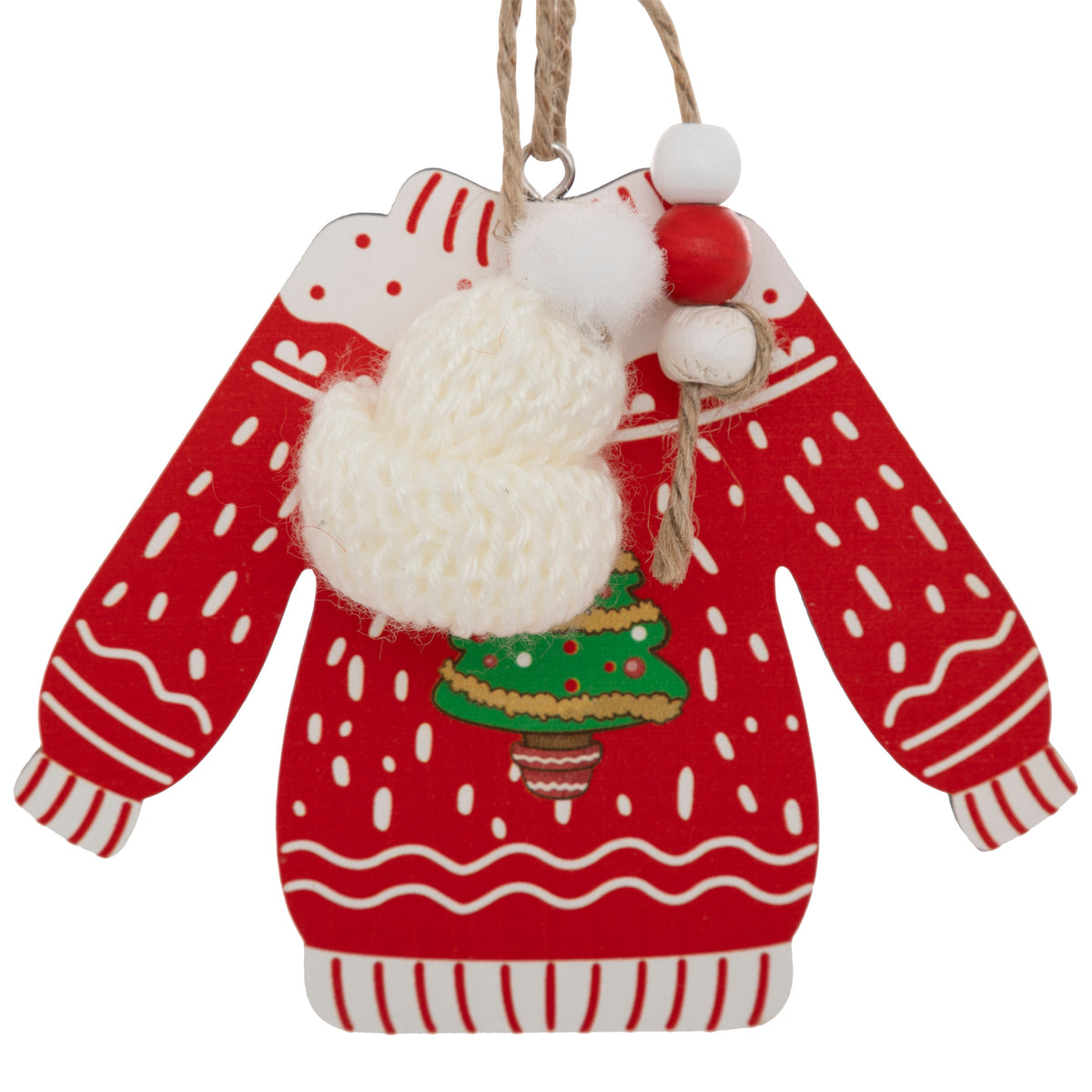Suspension Pull de Noël en Bois