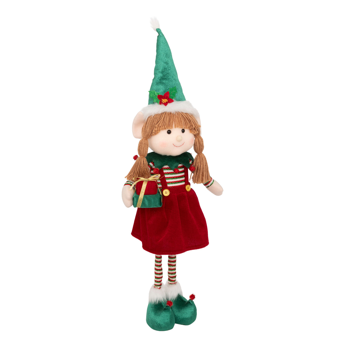 Lutin filou télescopique de Noël Atmosphera – H. 95 cm, 2 modèles assortis
