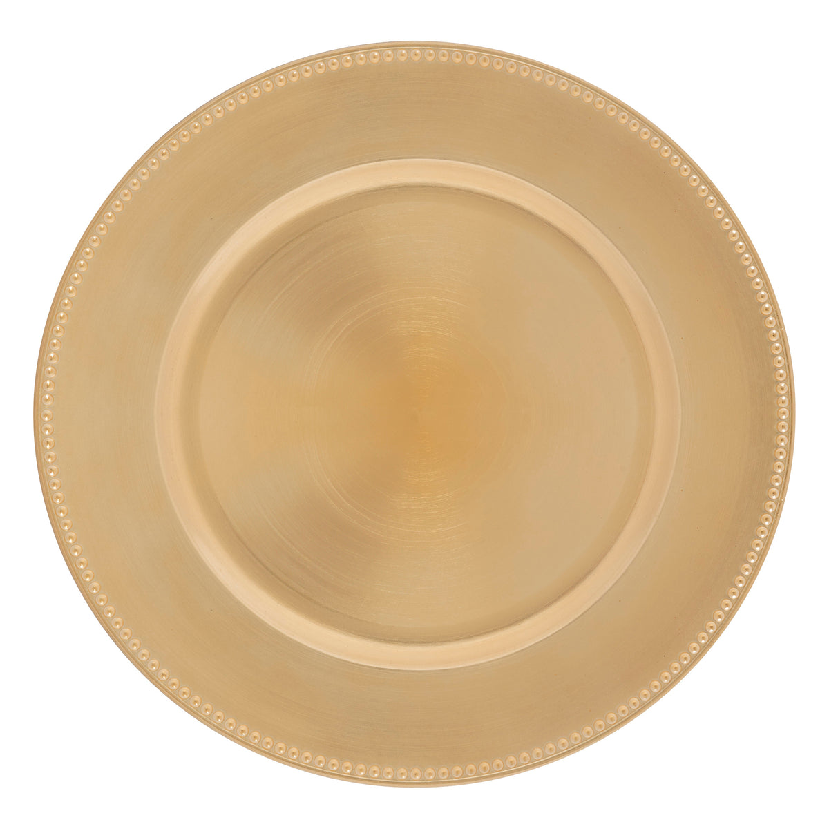 Assiette de présentation billes dorées 33cm