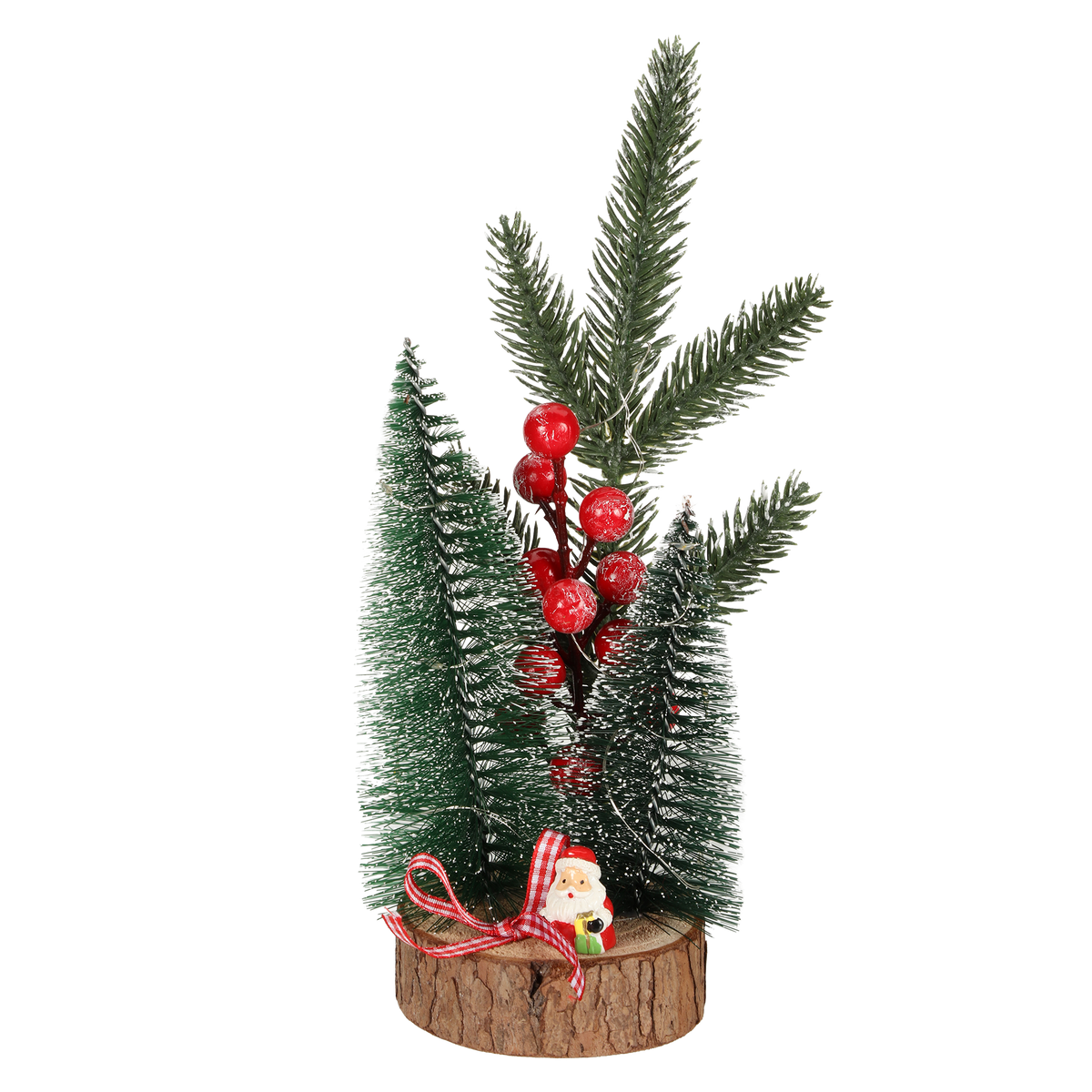 Sapins de Noël sur socle à LED