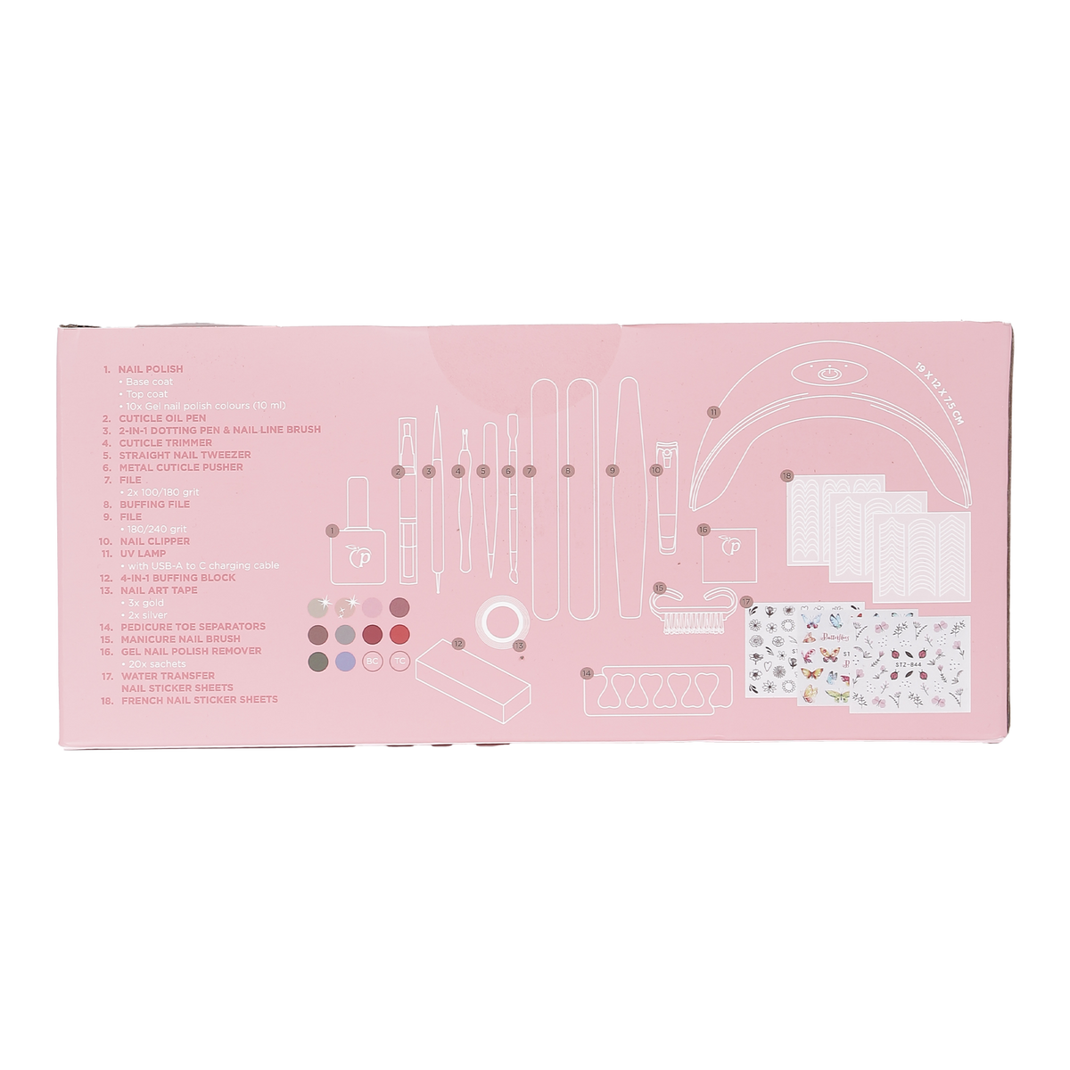 Kit de 10 vernis semi permanent avec lampe uv