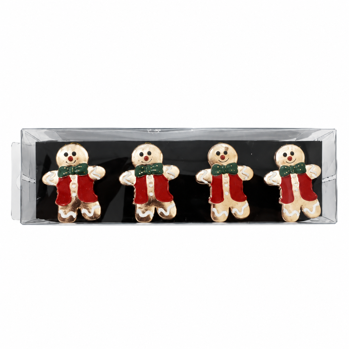 4 ROND DE SERVIETTE BONHOMME PAIN D'EPICES 4X5CM