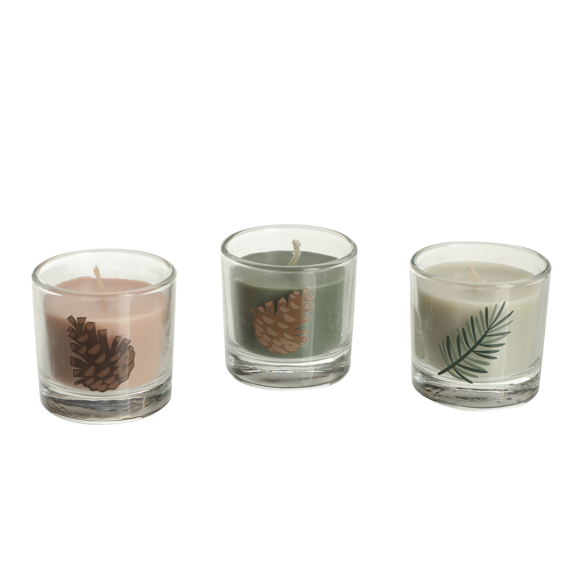 Calendrier de l’Avent, décor naturel – 24 bougies, 30,5 × 21,4 × H. 12 cm