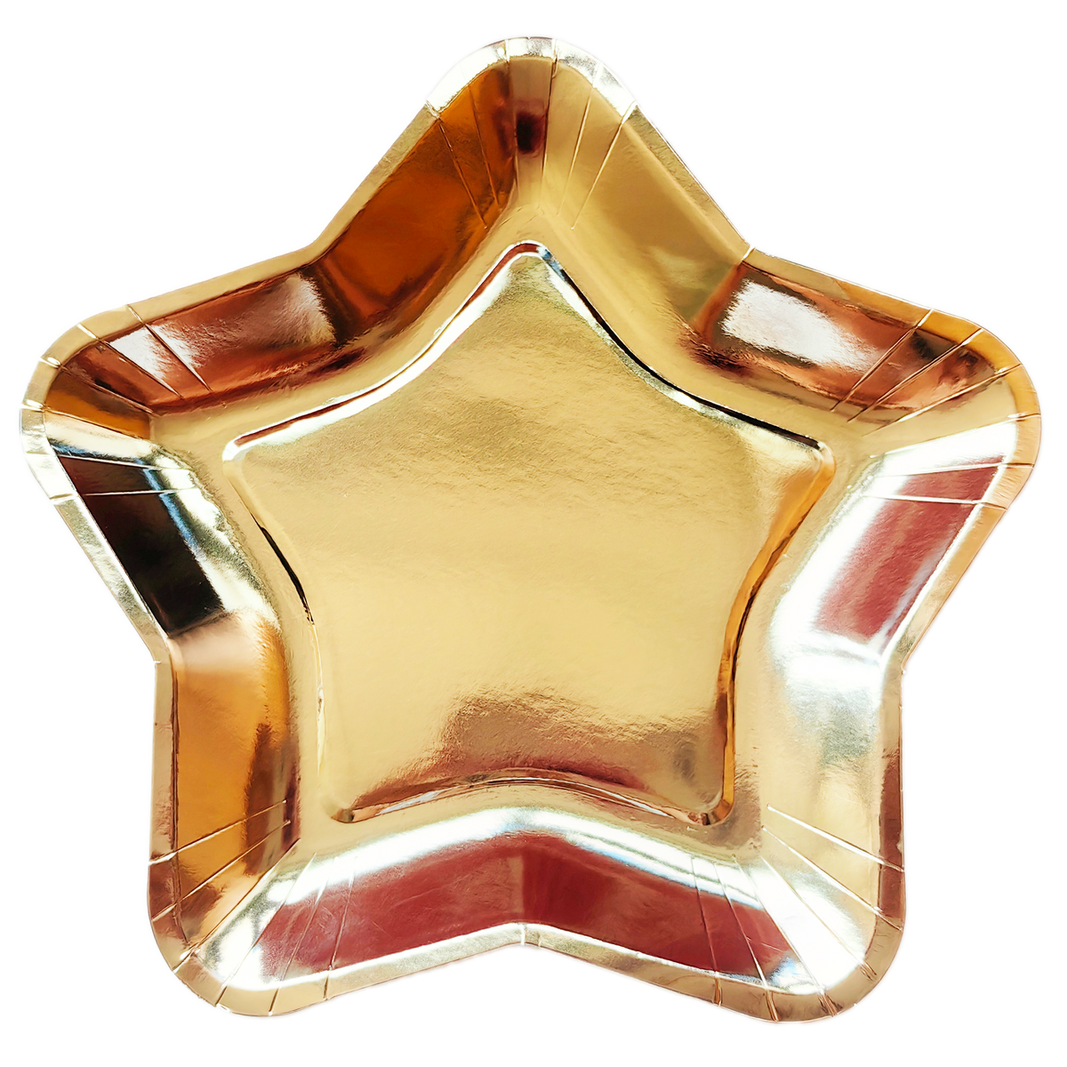 Plateau hexagonaux or – 10 pièces – 26 cm