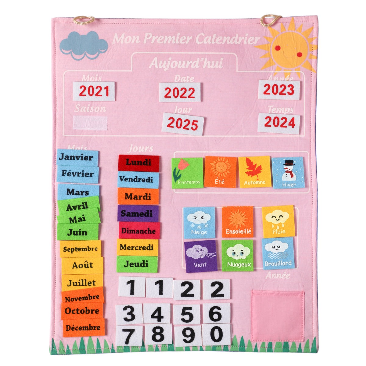 Mon premier calendrier  - Rose