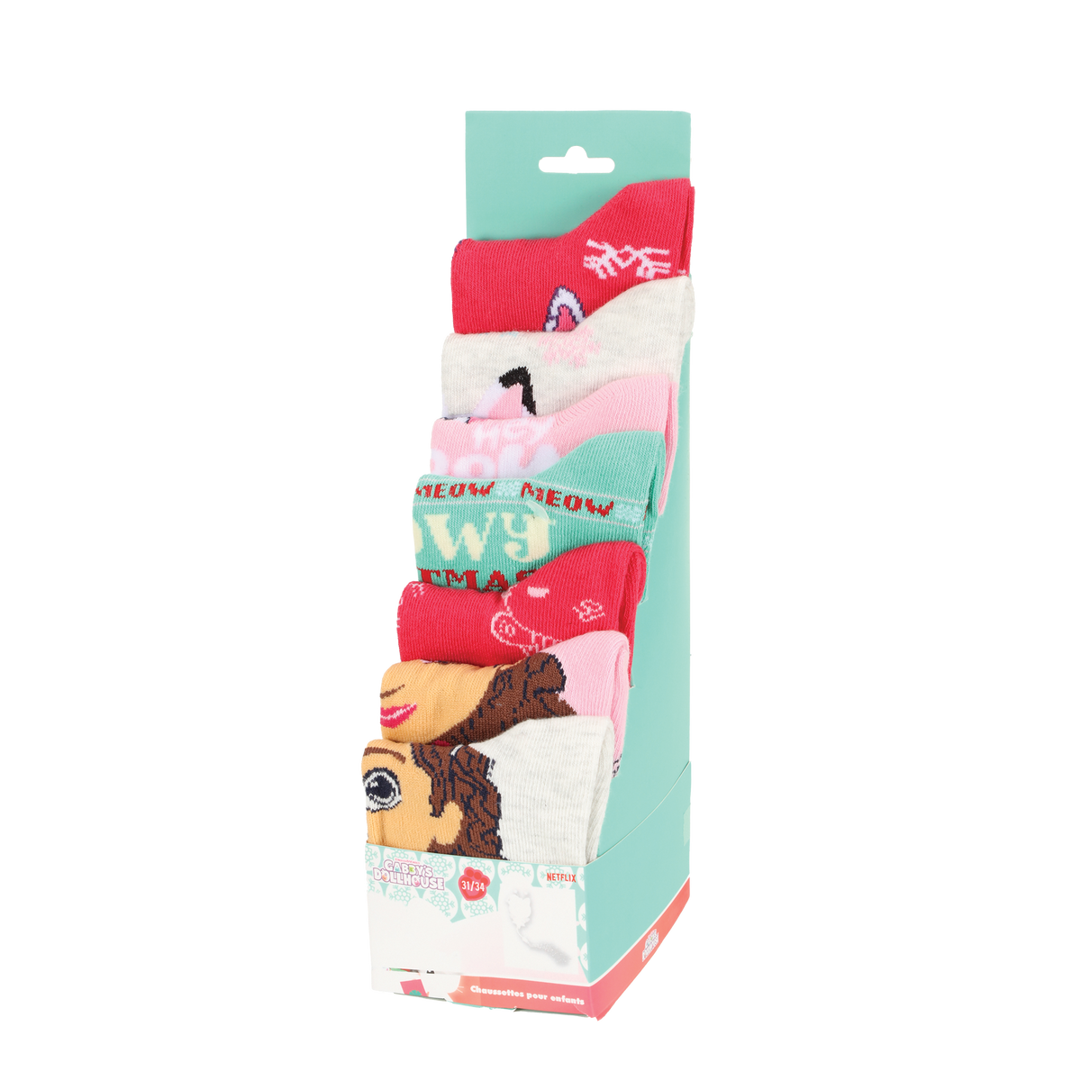 7 paires de chaussettes de Noël licence - Vert