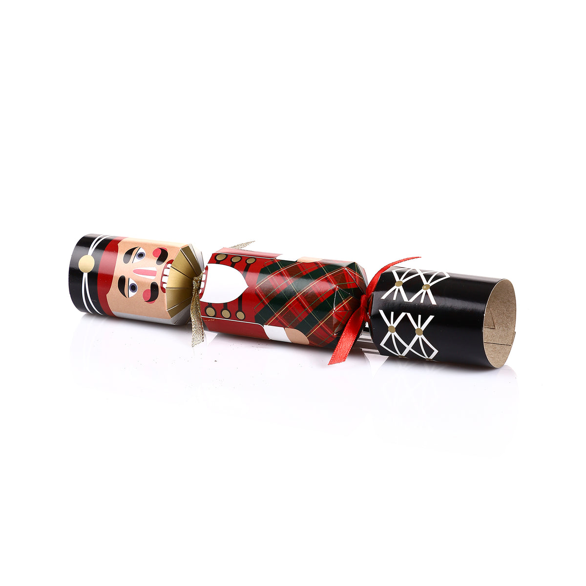 5 crackers de Noël décoratifs  - Or