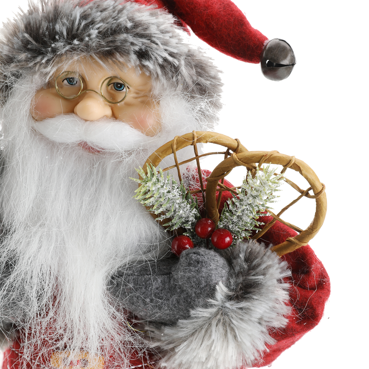 Décoration père-noël 40cm - Gris