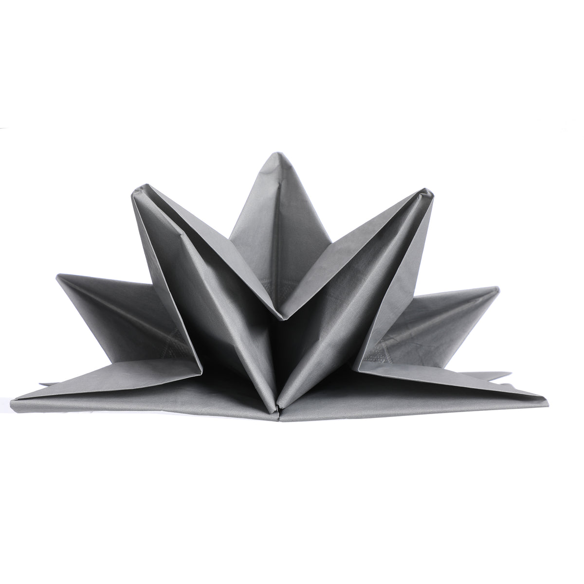 10 serviettes en papier uni - Noir