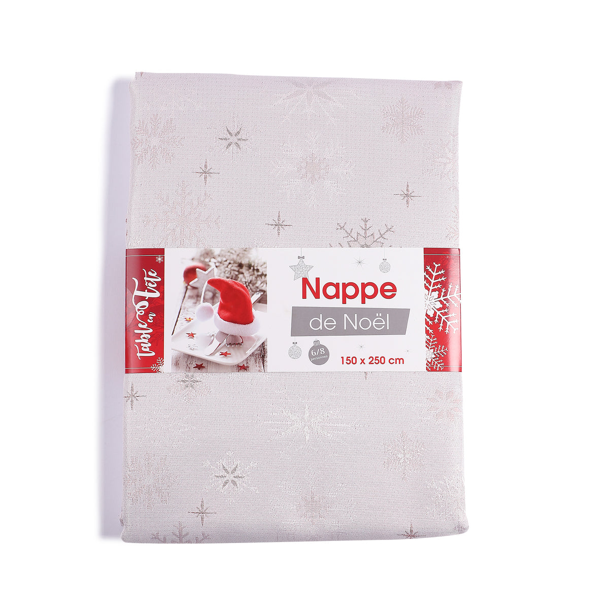Nappe à flocons 150x250 cm - Bleu