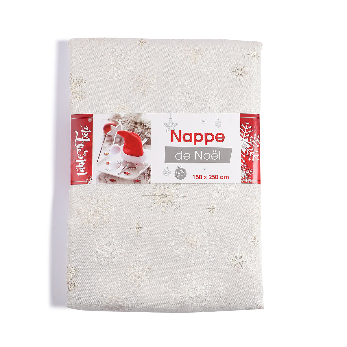 Nappe à flocons 150x250 cm - Bleu
