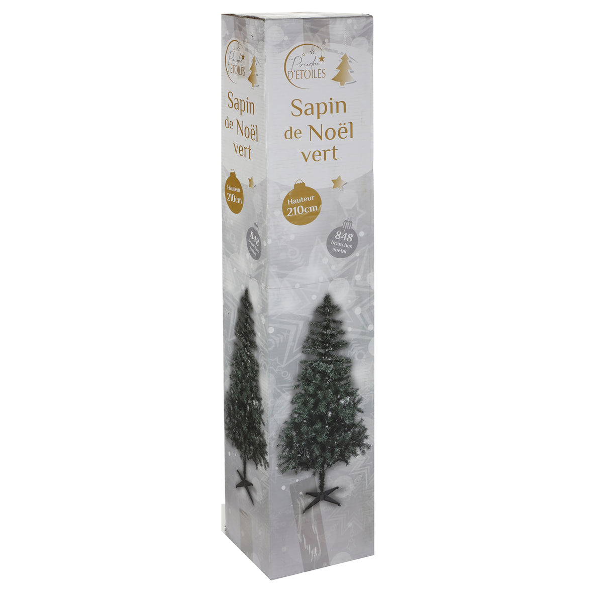 Sapin artificiel vert 2.10m