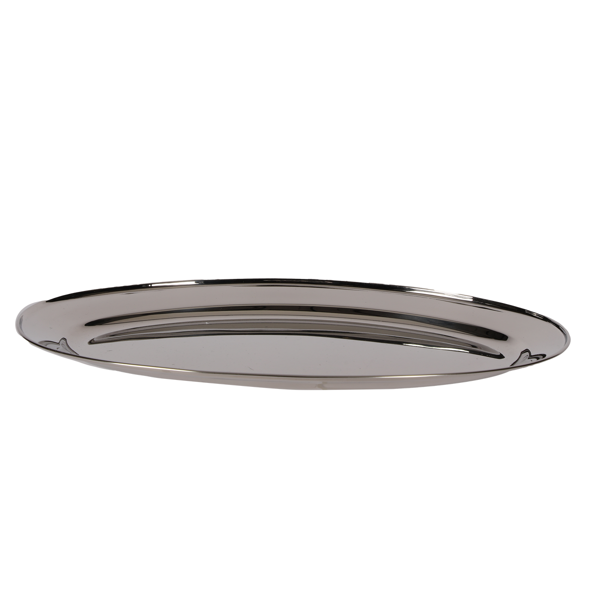 Plat de présentation oval en inox