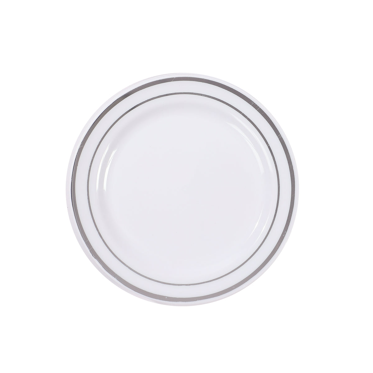 Lot de 10 assiettes blanches liseré 19 cm