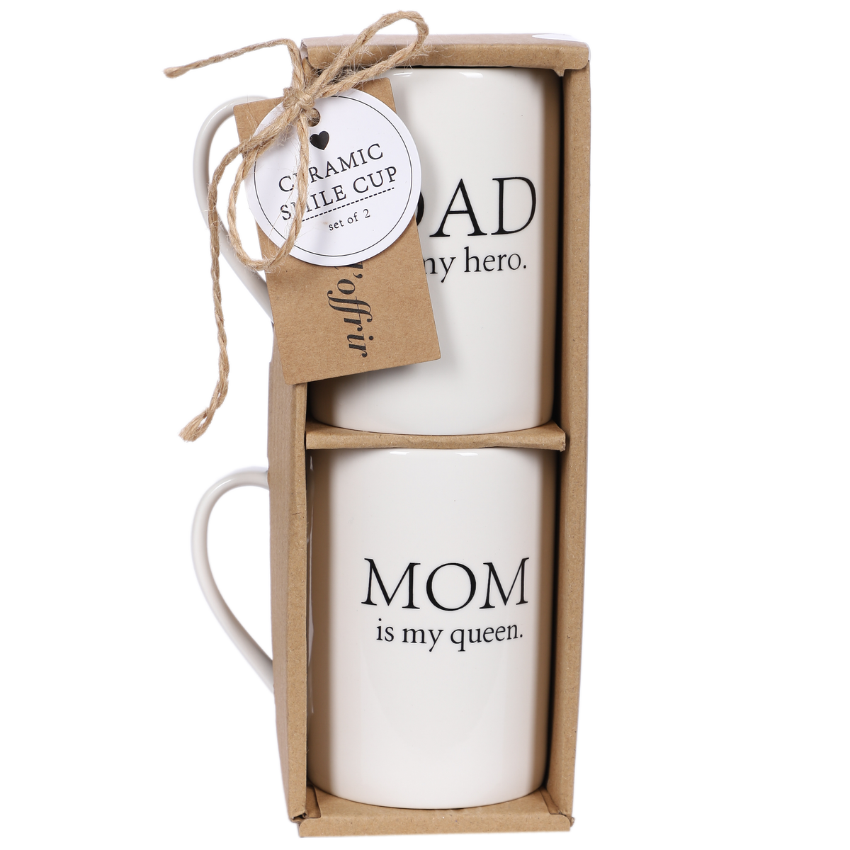 2 tasses en céramique - Blanc