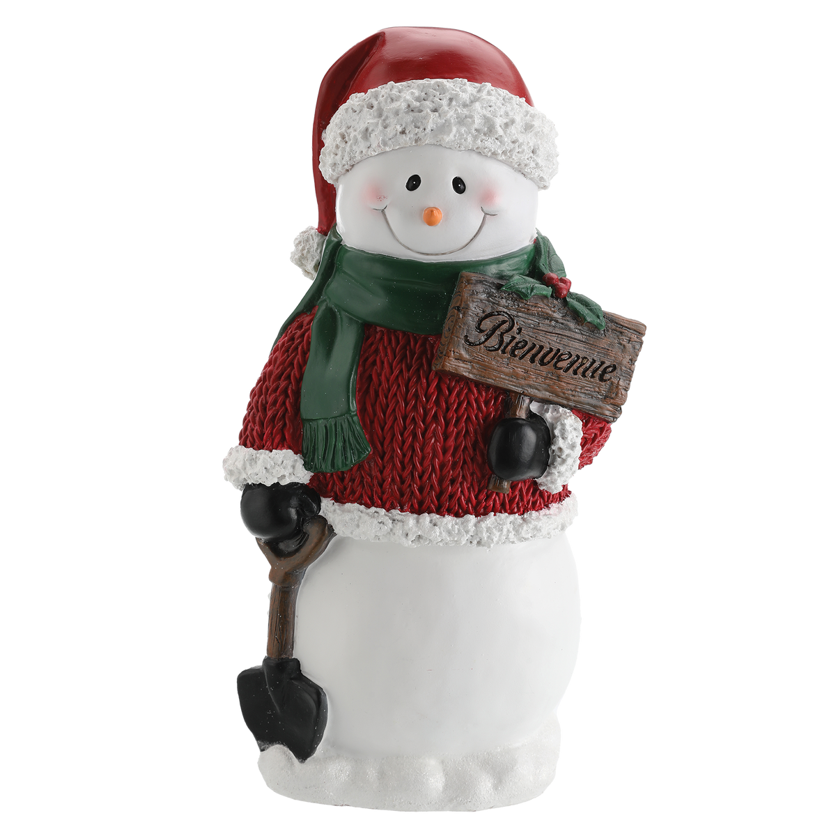 Figurine de Noël en résine - Blanc