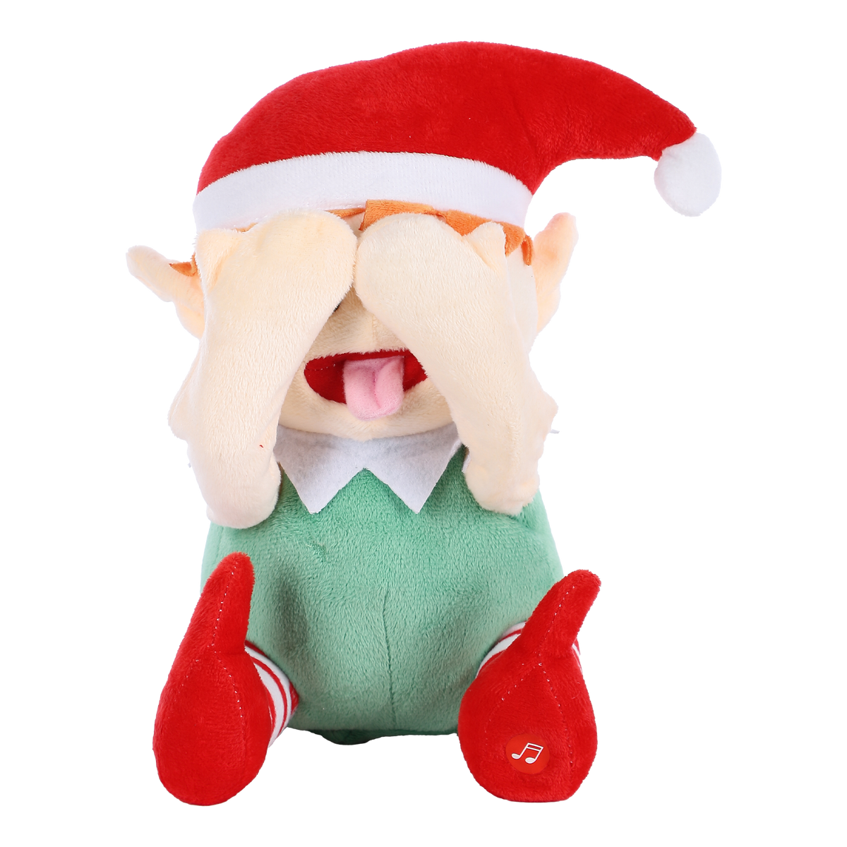 Peluche de Noël dansante Poudre d’Étoile – 3 modèles, 13,5 × 10 × H. 30 cm - Vert