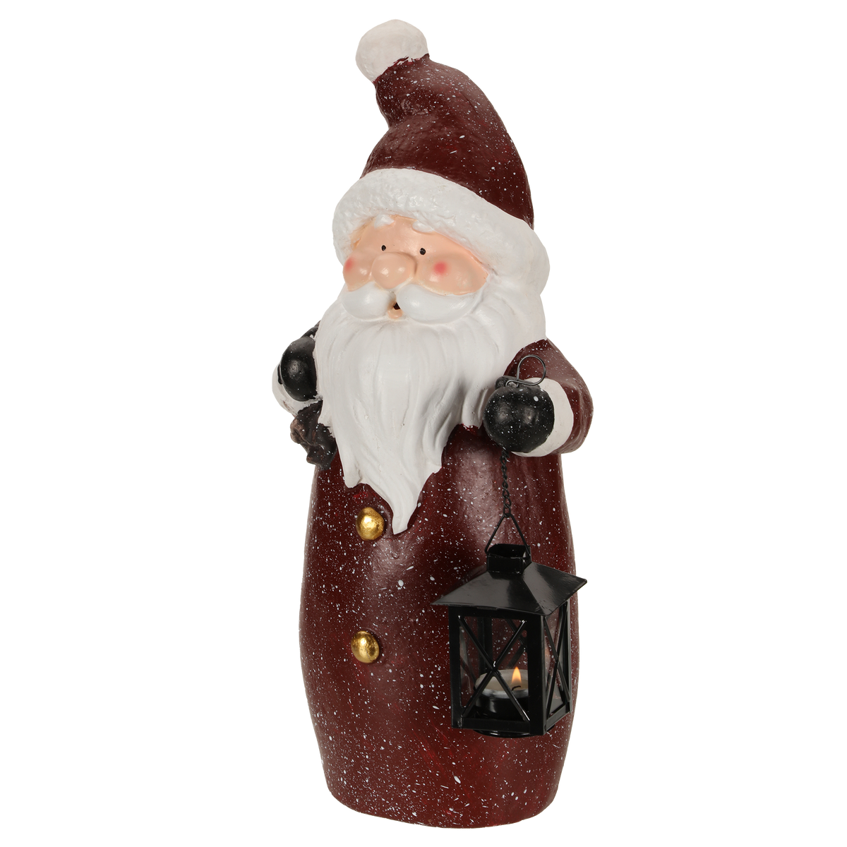 Figurine de Noël en résine - Rouge