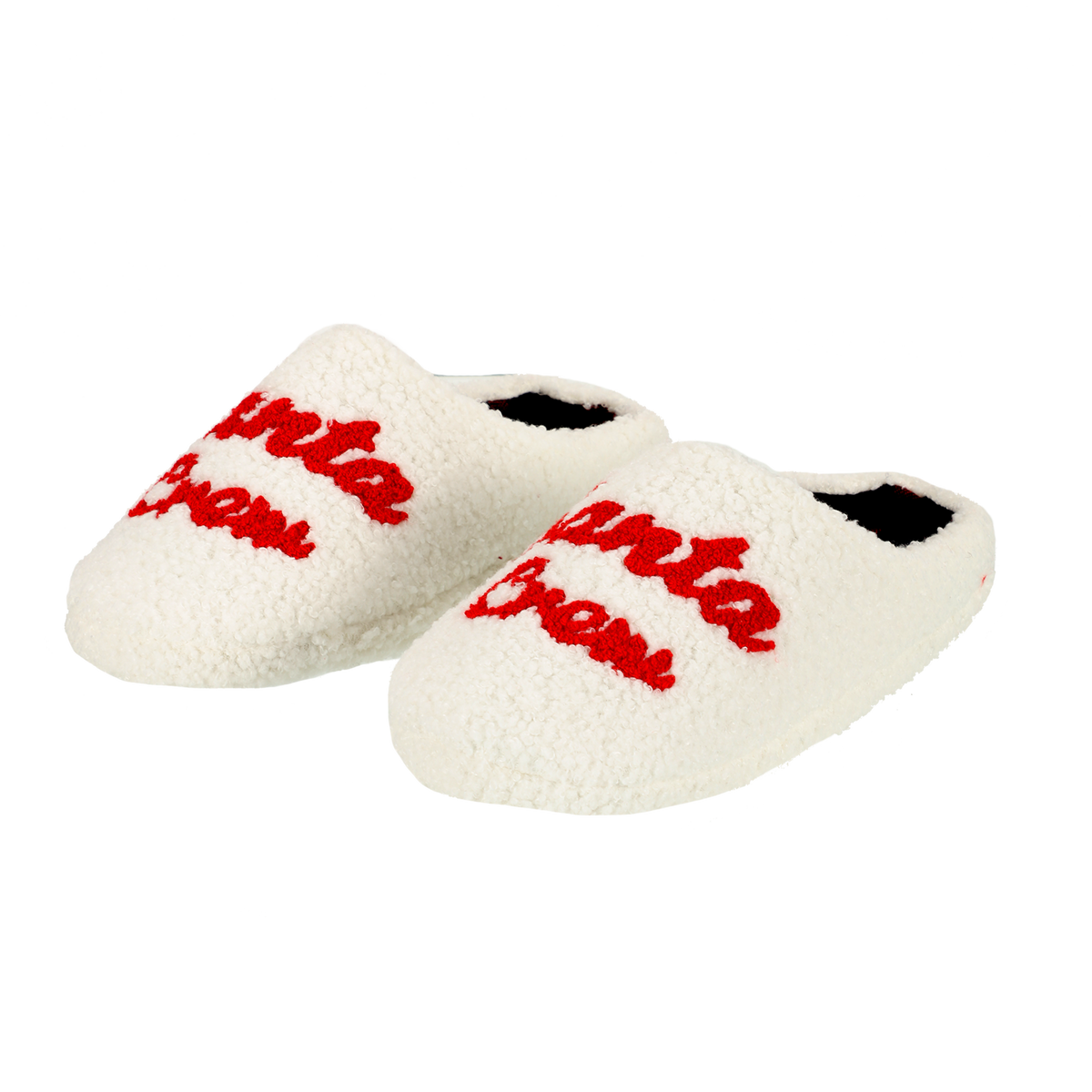Chaussons bouclette Santa crew 36/41 - Blanc