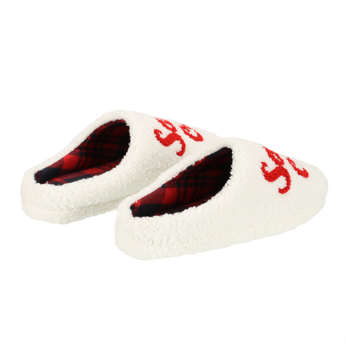 Chaussons bouclette Santa crew 36/41 - Blanc