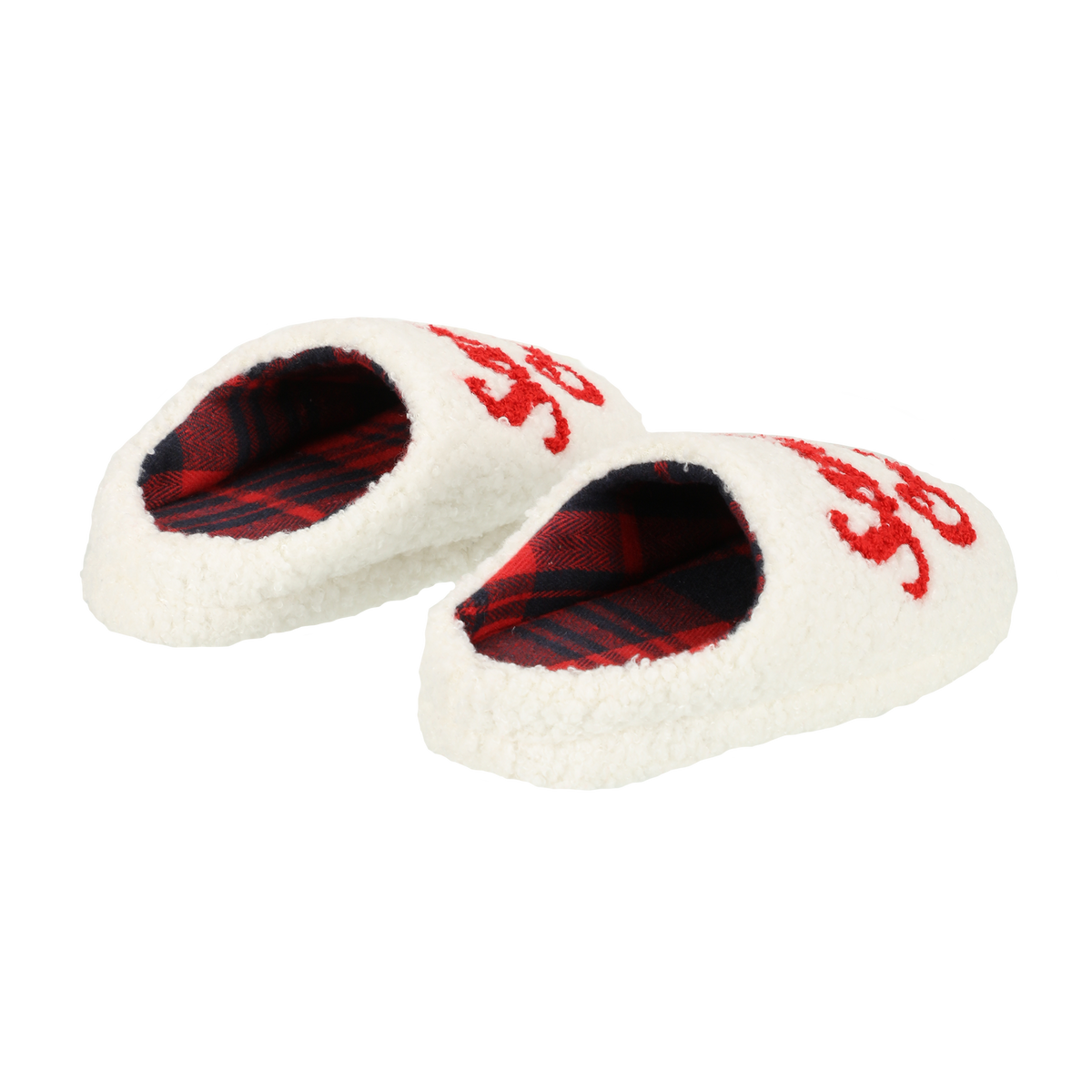 Chaussons bouclette Santa crew 26/31 - Blanc
