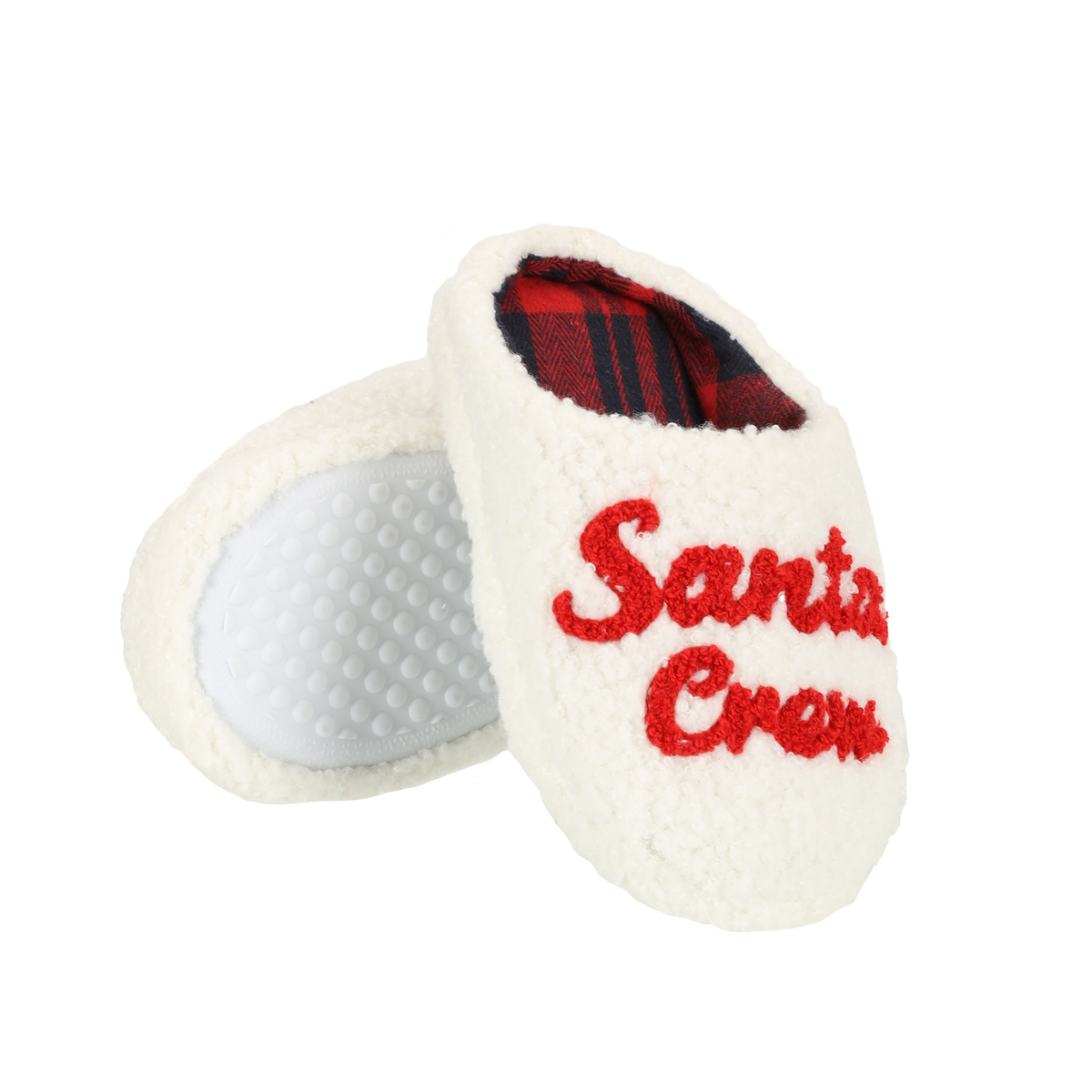 Chaussons bouclette Santa crew 26/31 - Blanc