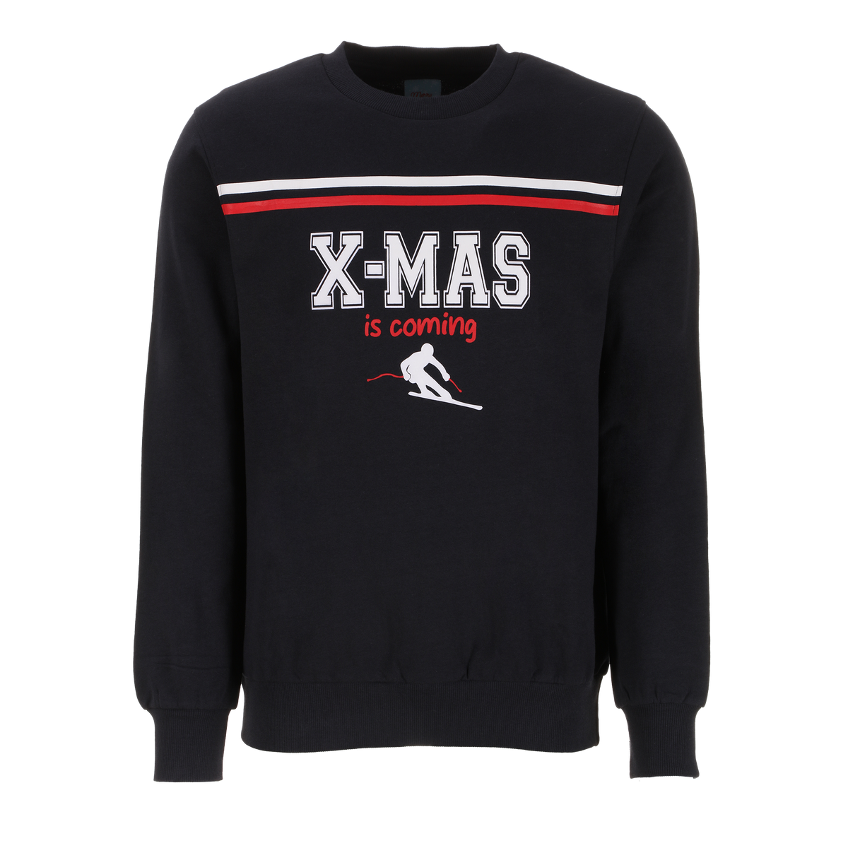 Sweat col rond de Noël - Gris