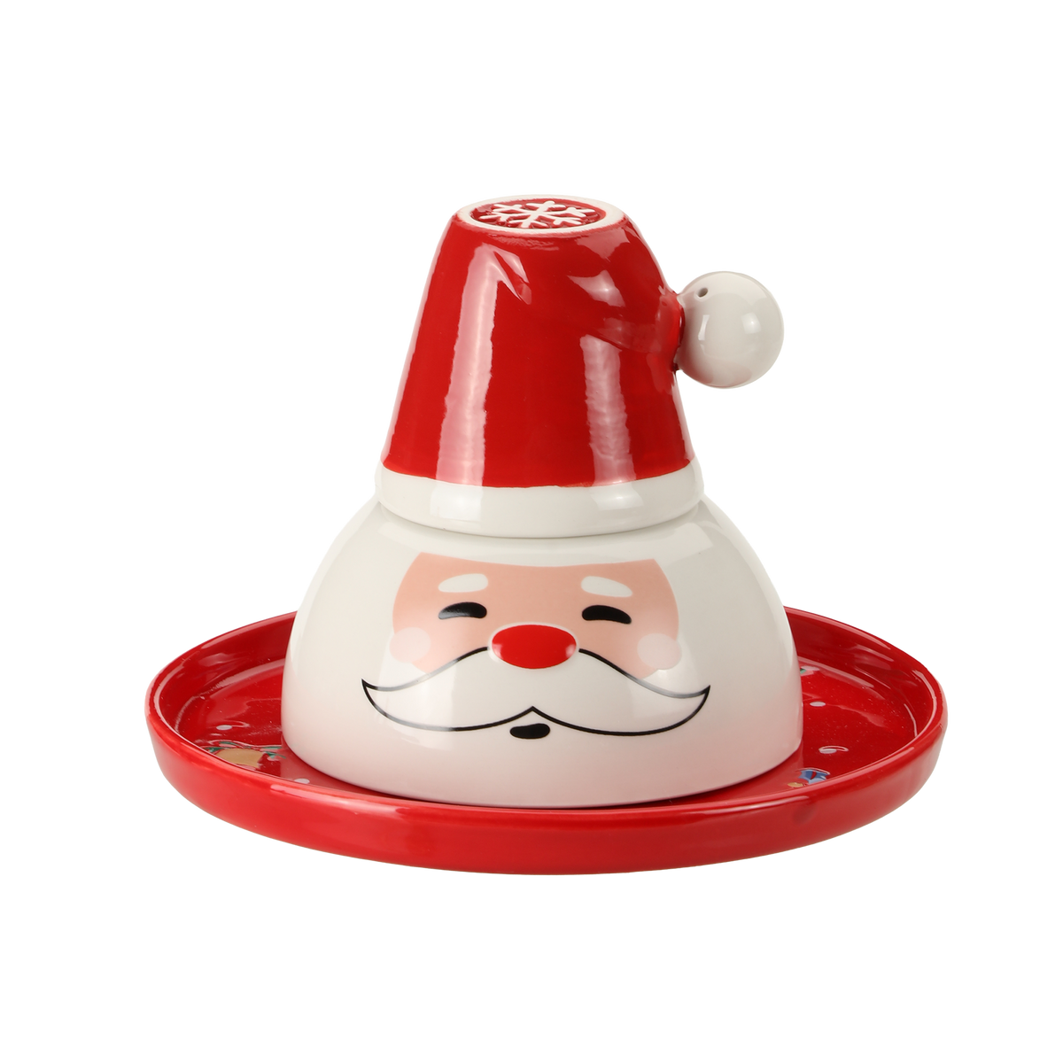 Set repas de Noël assiette + bol + tasse