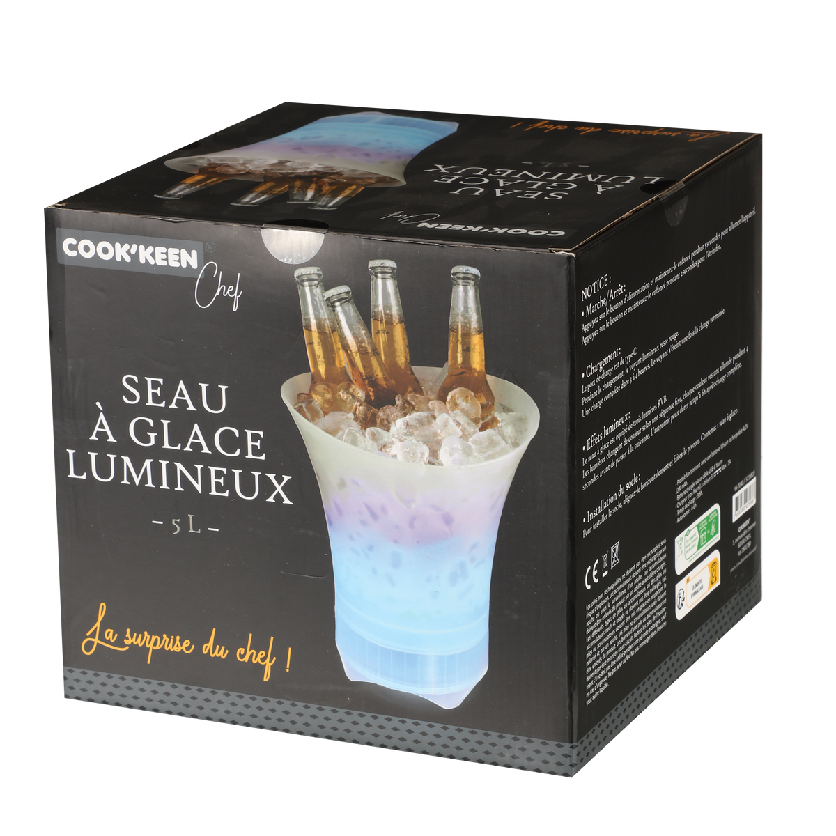 Seau à glace LED