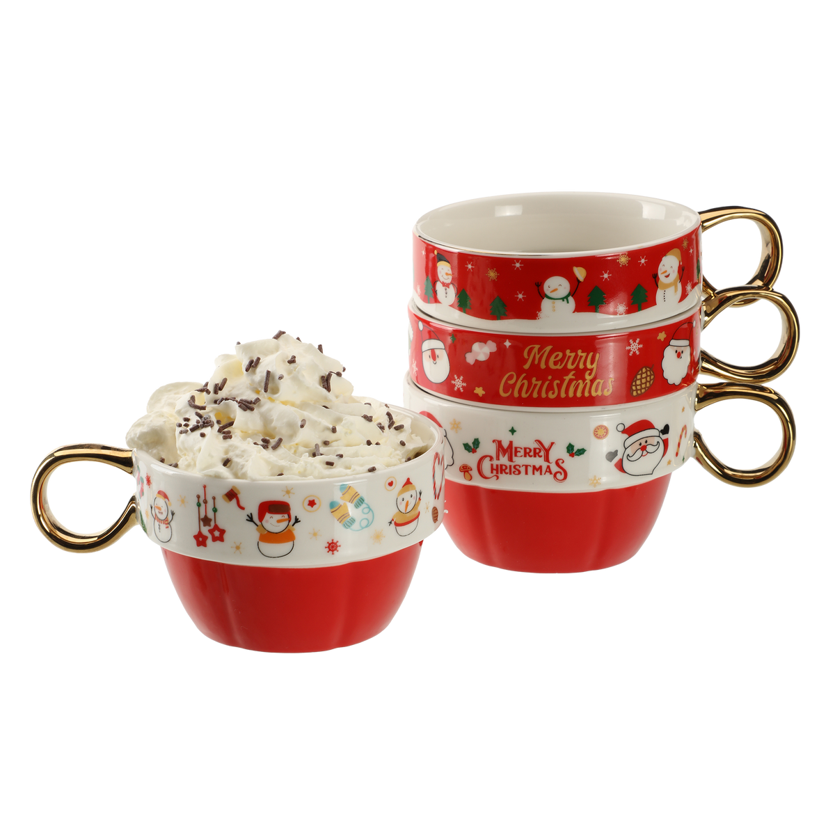 4 mugs de Noël