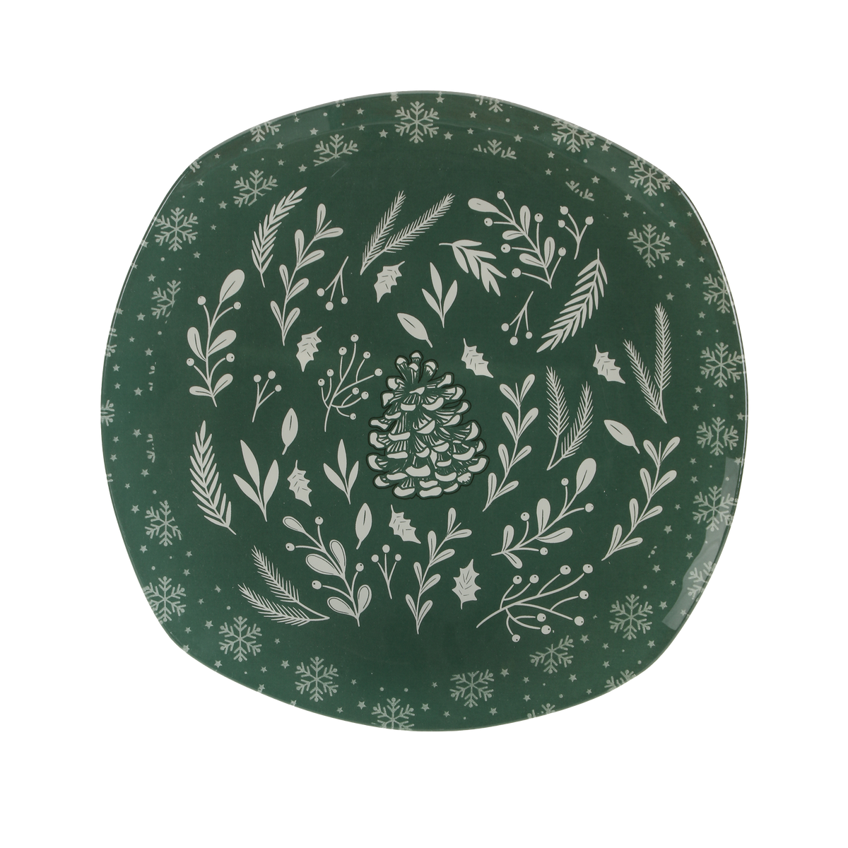 Assiette de Noël - Vert